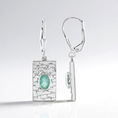 Orecchini in argento con Grandidierite (SAELOCANA)