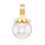 Weiße Südseeperlen-Goldanhänger (Michelle Albala)