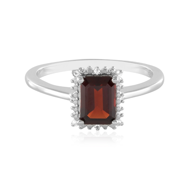 Orecchini A Goccia In Argento Sterling Con Granato Mozambitano 0.4ct - Stile Vittoriano - 4