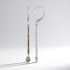 Orecchini in oro con Diamante Champagne I2