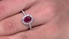 Zilveren ring met een Bemainty robijn