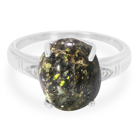 Leoparden-Opal-Silberring