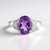 Anello in argento con Ametista