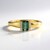 Anello in argento con Tormalina Verde di Benedito (Adela Silber)