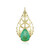 9K Ethiopian Emerald Gold Pendant (Ornaments by de Melo)