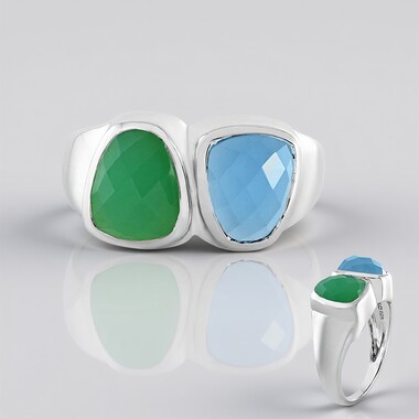 Chrysoprase Silver Ring (KM by Juwelo)