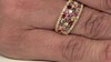 Zilveren ring met blauwe saffieren (Adela Silber)