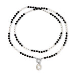 Collana in argento con Quarzo Bianco (Riya)