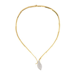 Zilveren halsketting met een zirkoon