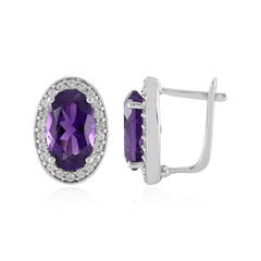 Amethyst-Silberohrringe