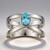 Anello in argento con Apatite Blu (Pallanova)