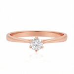 Anillo en oro con Diamante SI1 (G) (Annette)