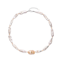 Collana in argento con Perla d'Acqua Dolce Pesca