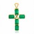 Colgante en oro con Esmeralda de Zambia