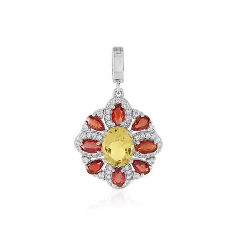 Gelber Beryll-Silberanhänger