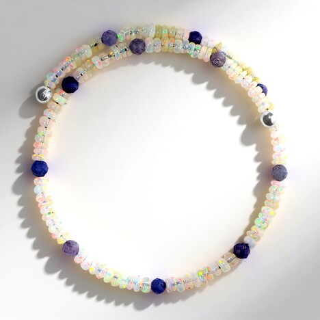 Bracciale in acciaio con Opale di Welo (Riya)