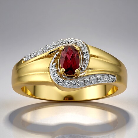 Anello in oro con Rubino Songea