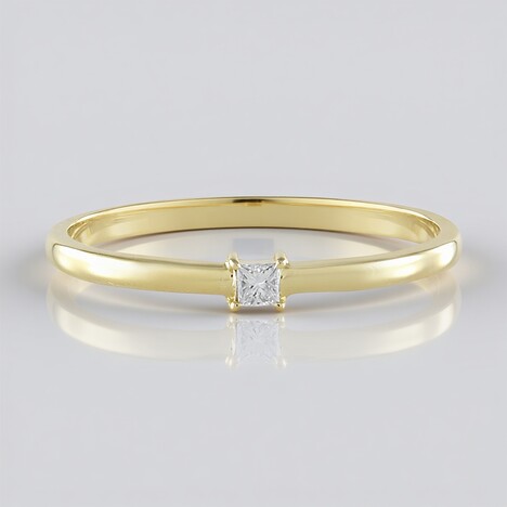 Anello in oro con Diamante SI2 (H)