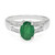 Bahia Emerald Silver Ring