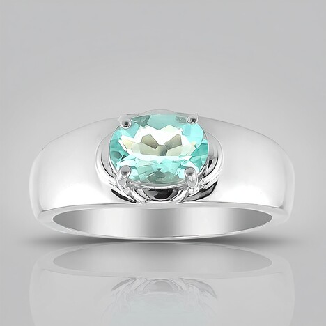 Bague en argent et Fluorite du Braldu (Pallanova)