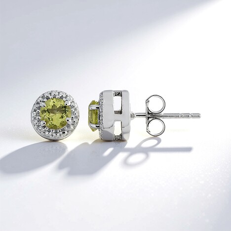 Orecchini in argento con Quarzo Limone