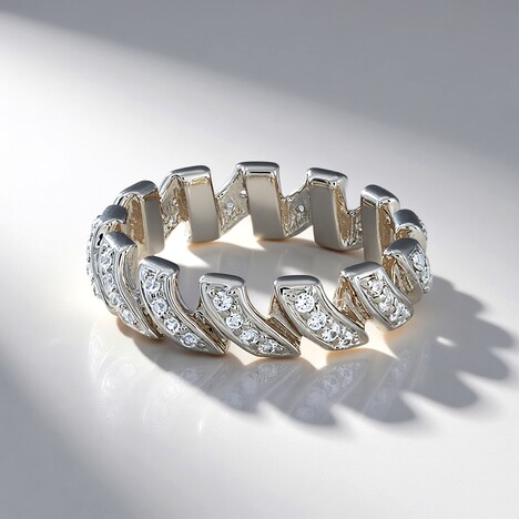Bague en argent et Zircon (de Melo Essence)
