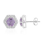 Amethyst-Silberohrringe