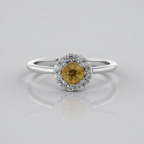 Anello in argento con Zircone Giallo