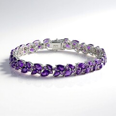 Bracciale in argento con Ametista Zambiana (de Melo Essence)