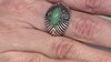 Anillo en plata con Turquesa verde (Desert Chic)