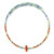 Stalen halsband met een carneool (Riya)
