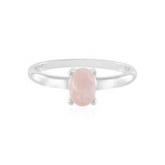 Anello in argento con Quarzo Rosa