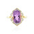 Lavendel-Amethyst-Silberring