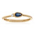 Gouden ring met een Blauwe Ceylon saffier (CIRARI)