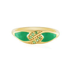 Tanzanian Tsavorite Silver Ring