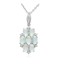 Paraiba Tourmaline Silver Necklace