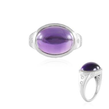 Sambia-Amethyst-Silberring (de Melo)