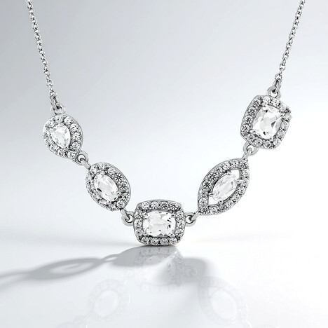 Collana in argento con Petalite