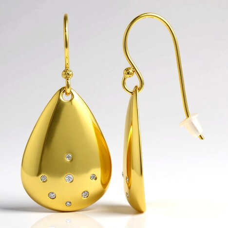 Orecchini in argento con Diamante I1 (G) (Annette)
