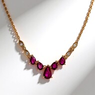 Collar en oro con Rubí de Mozambique (CIRARI)
