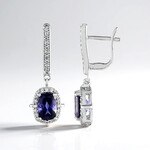 Orecchini in argento con Iolite