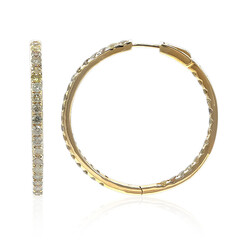 SI2 Fancy-Brillant-Goldohrringe (CIRARI)