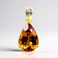 Ciondolo in argento con Scapolite Cognac