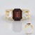 Anello in oro con Zircone Rosa (Adela Gold)