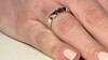 Zilveren ring met rhodolieten