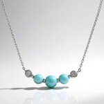 Collana in argento con Larimar