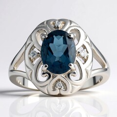 Anello in argento con Topazio Blu Londra (Pallanova)