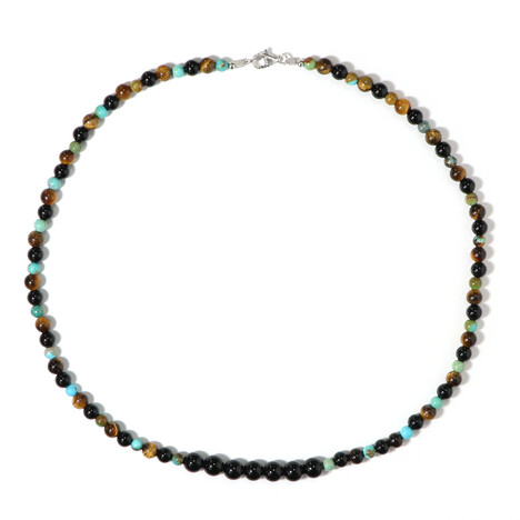 Collana in argento con Onice Nero