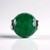 Ciondolo in argento con Onice Verde (MONOSONO COLLECTION)