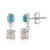 Boucles d'oreilles en argent et Perle blanche de culture d'eau douce